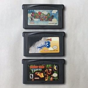 Super Mario Advance Gameboy Advance Game & Donkey Kong & Super Mario Bros GBA